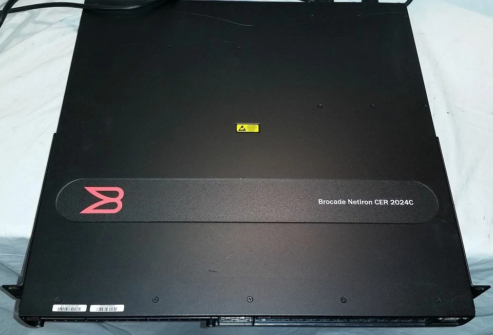 Brocade NetIron CER 2024C NI-CER-2024C-RT-AC 24x10/100/1000 2xPSU w/ Power Cords - Image 4 of 4