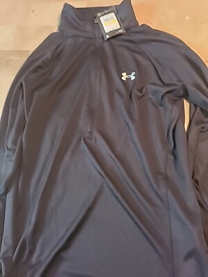 Under Armour Black Tech Half Zip Top JS1023 Women's Size Medium