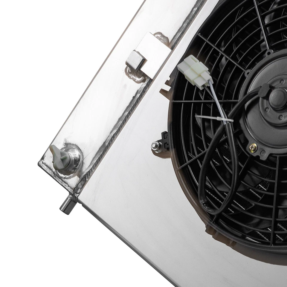 Fit 1999-2013 09 Chevy Silverado 1500 2500/GMC Sierra 3-Row Radiator+Shroud Fan - Изображение 3 из 4