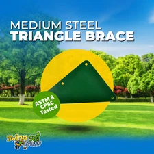 SWING SET STUFF INC. 14.25" STEEL TRIANGLE BRACE (GREEN) playground park 0380