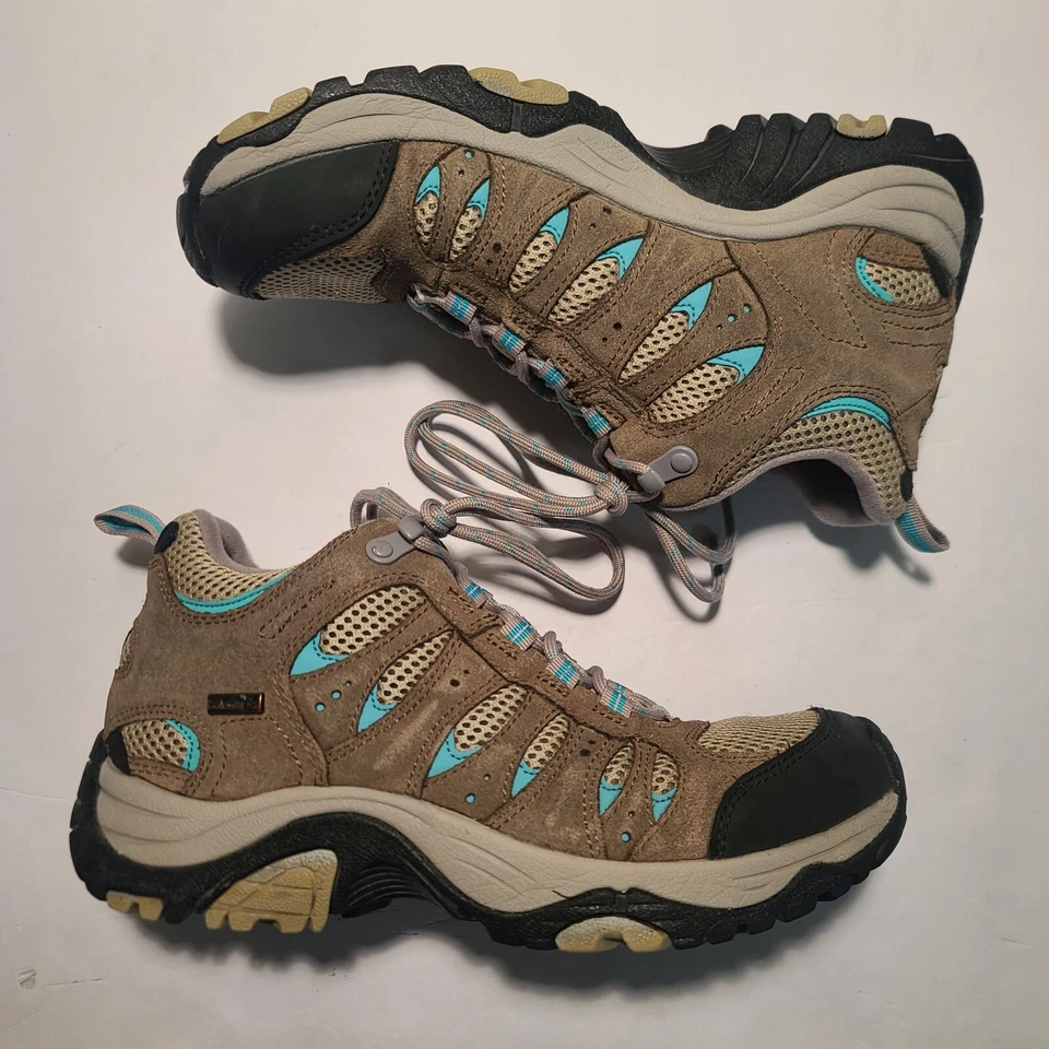 Cabelas Mujer Zapatos de Senderismo Talla 8 Marrón Gamuza Impermeable Con Cordones Botas de Trail Foto 2 de 4