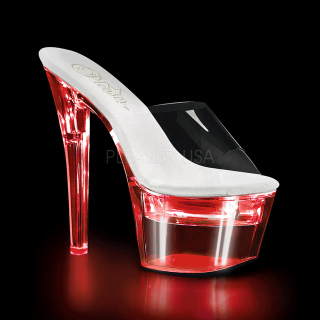 USB Chargeable Clear Platform Stripper 