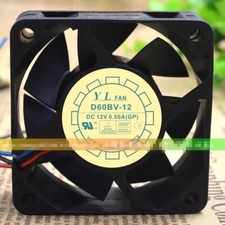 YL FAN D60BV-12 6025 12V 0.50A 6CM 3PIN Cooling Fan