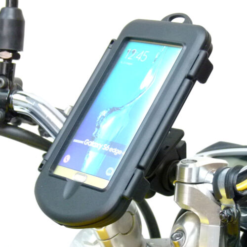 Waterproof Motorcycle Bike Handlebar Mount Holder for Galaxy S6 Edge + Plus - Picture 1 of 6