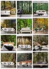 3D Forest Grass Green Self-adhesive Wallpaper Removable Wallpaper Wall Mural