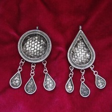 Accesorios de personalidad tejido a mano miao plata hágalo usted mismo incrustar collar colgante 1 pieza