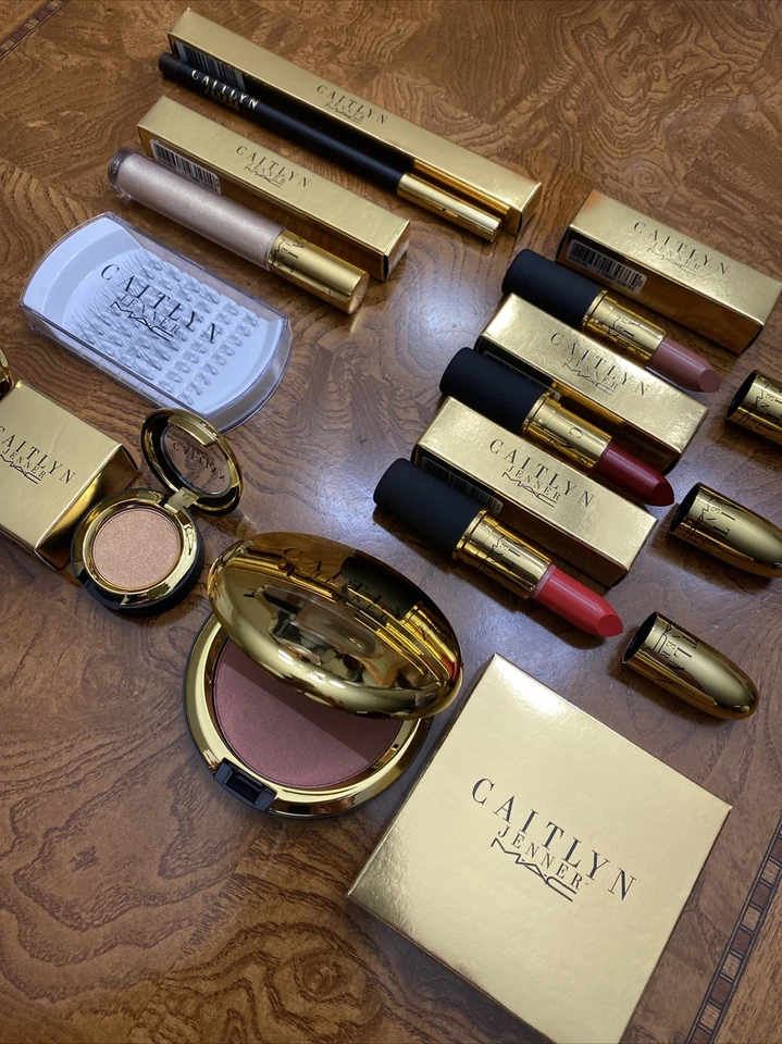 MAC Caitlyn Jenner -9 Piece Set Limited Edition Lipstick, Eyelashes, Eyeshadow - Image 3 of 4