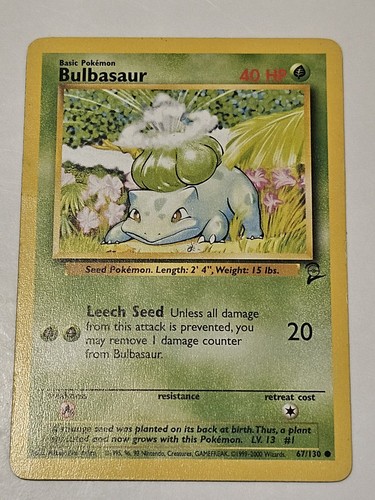 Bulbasaur 67/130, Base Set 2, Pokemon TCG