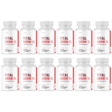 Vital Grow XL For Men - Advanced Formula Vitamin Supplement - 12 Bottles