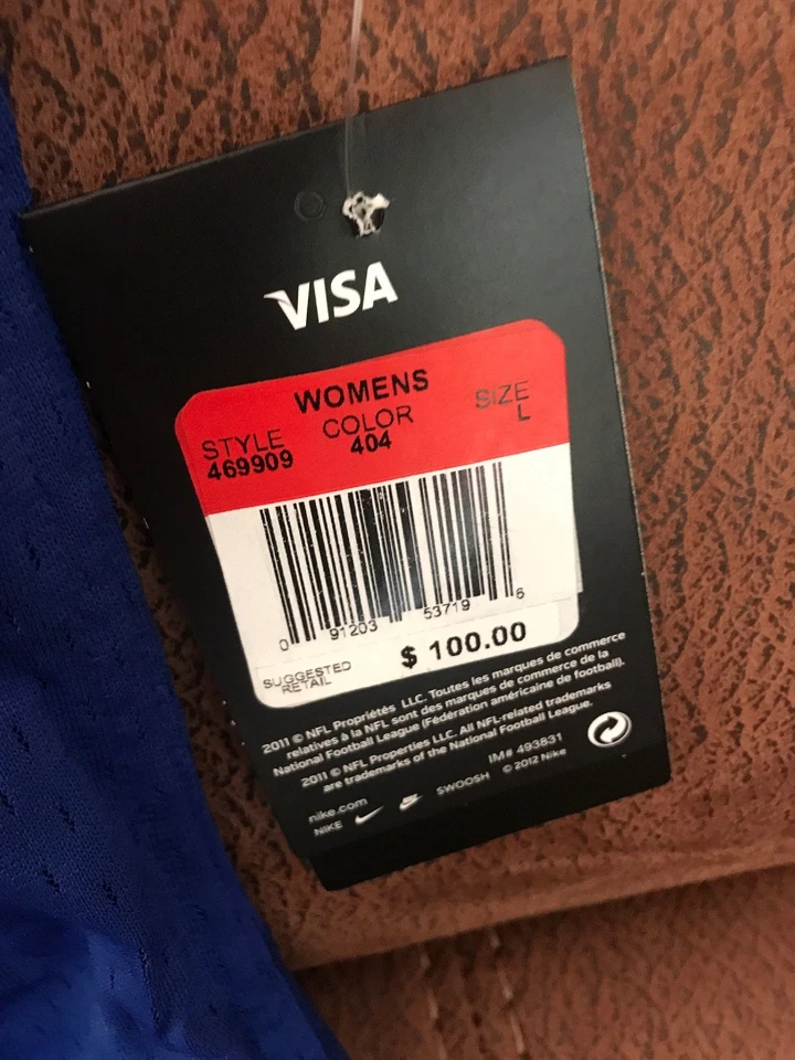 Camiseta de fútbol Nike New York Giants Jason Pierre-paul nueva con etiquetas talla grande para mujer Foto 4 de 4