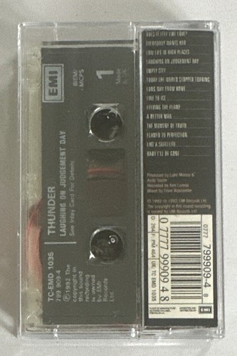 Thunder, Laughing On Judgement Day, Cassette Tape Ex / M Condition - Picture 3 of 7