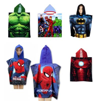 Disney Marvel Charakter Kapuzenhandtuch Poncho Bad Strand Pool Kinder Jungen Mädchen