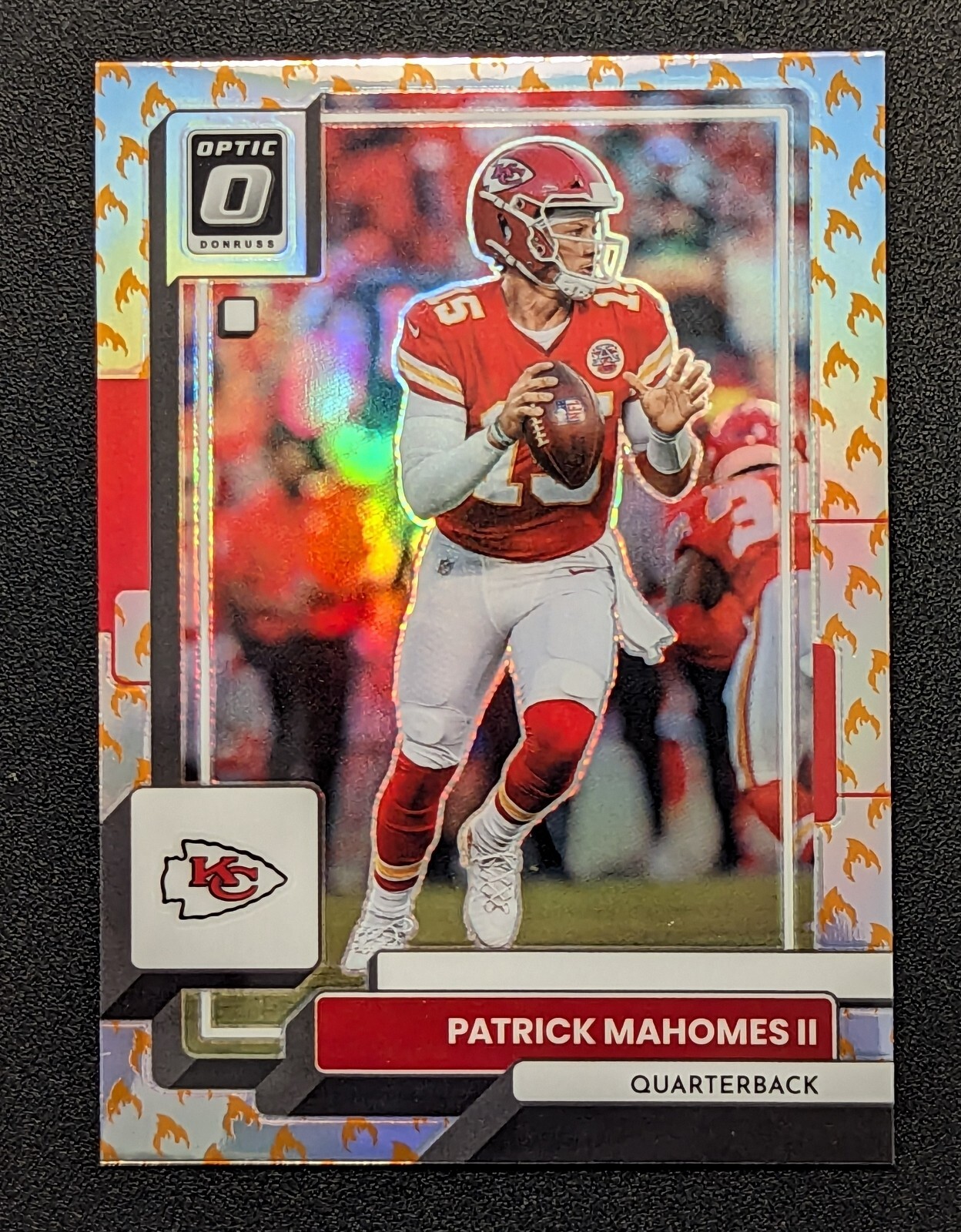 2022 Panini Donruss Optic #94 Patrick Mahomes Fire Emoji SSP PRIZM Chiefs 🔥