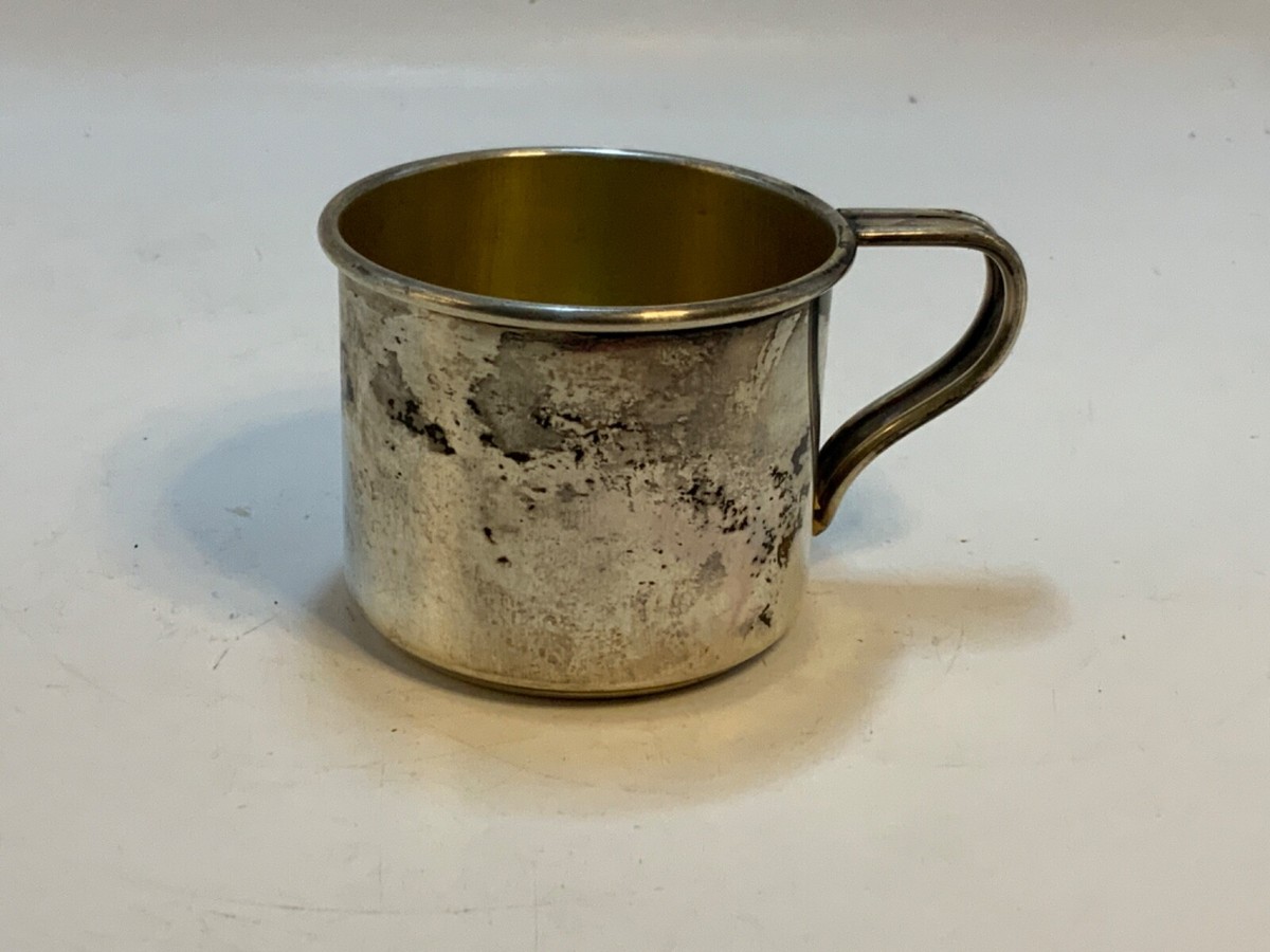 純銀　盃 Vintage International Sterling Silver Baby Cup # K76, gold