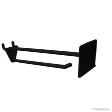 8" Nylon Slatwall & Pegboard Scanning Hook Peg Black