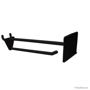 8" Nylon Slatwall & Pegboard Scanning Hook Peg Black