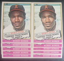 1976 TOPPS TRADED #380T CALIFORNIA ANGELS BOBBY BONDS [10] NM/MT 04038