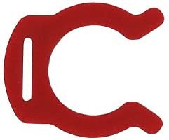 John Guest 1/4" Clip di Bloccaggio Rosso, Confezione da 3 (PIC1808R) - Foto 1 di 1