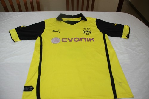 CAMISETA DE BORUSSIA DORTMUND PUMA TALLA M DEL Nº 9 LEWANDOWSKI PUBLICIDA  EVONIK | eBay