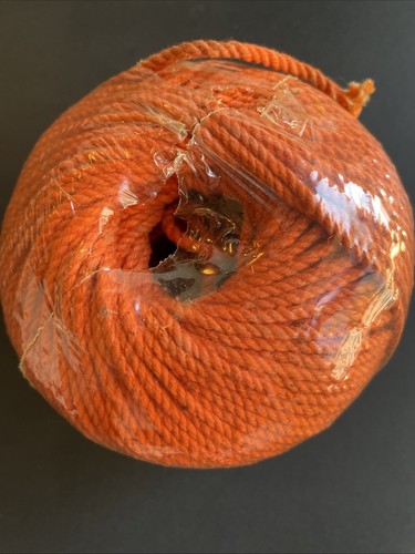 Vintage Lot Macrame Cord Jute Orange Green Craft Cord Hazels Twine Fiber - Picture 3 of 7
