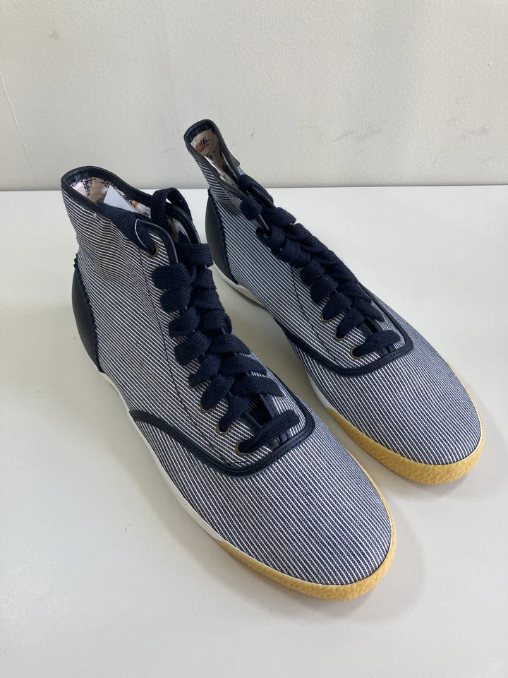 Keds Womens Canvas Fabric Top Trainers High Top Black/White Stripes UK 7.5 EU 41 - Image 3 of 4