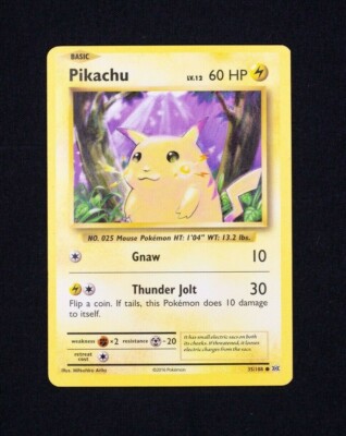 2016 Pikachu Cracked Ice Pokemon Card XY Evolutions Ultra Rare 35/108 | eBay 2016 Pikachu Cracked Ice Pokemon Card XY Evolutions Ultra Rare 35/108 | eBay