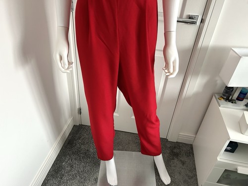 George Asda Women's Red Cold Shoulder Jumpsuit Size 10 - Picture 4 of 15