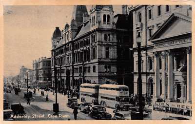 KAPSTADT ADDERLEY STREET MIT ALTEN FAHRZEUGEN ~ EINE ALTE ECHTFOTO POSTKARTE #224003