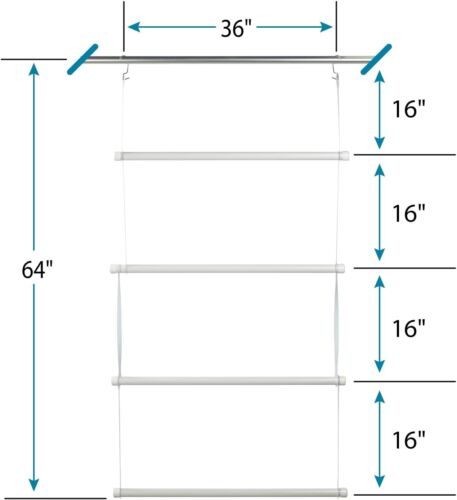 3 Tubular Ladder Mannequin PVC Retail Store Display Bedding Clothing Shirts 36" - Picture 2 of 12