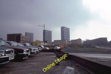 Photo 6x4 Car sales lot, Maryhill Road Glasgow View along North Woodside c1993