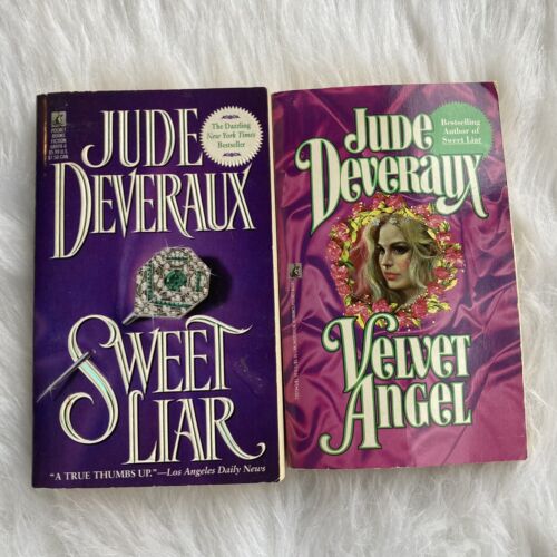 Jude Deveraux Books Bundle of 2 Novels Romance Sweet Liar Velvet Angel  - Picture 1 of 6