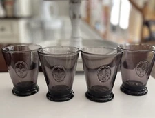 La Rochere Fleur de Lis French Tumblers Aubergine Set of 4