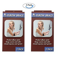 AVIMA BEST Tennis Elbow Brace Strap Tendonitis Golfers Relief Support - 2 Pack