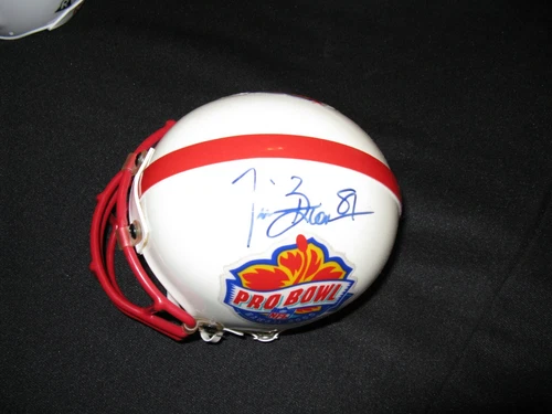 Tim Brown Oakland Raiders Signed Mini Helmet Pro Bowl 2000 PSA