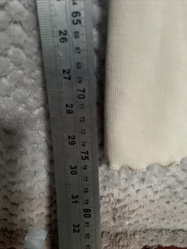 BOOHOO WOMENS TROUSERS SIZE UK 16 CREAM STRETCH FLARE - Picture 6 of 7