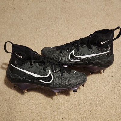 Men Nike Alpha Huarache NXT Black White Baseball Cleats  display picture 2