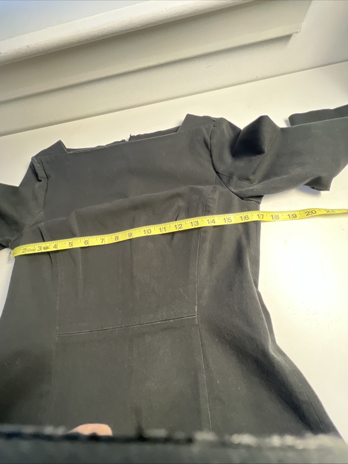 BANANA REPUBLIC Solid Black Stretch Square Neck S… - image 10