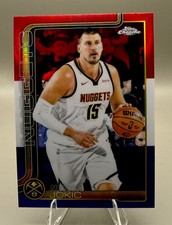 2025-26 Topps Chrome - Nikola Jokić #25 Red White &amp; Blue Refractor