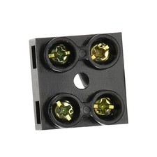 500V 20A Terminal Block Dual Row 2 Positions Screw Electric Barrier Strip, 2 Pcs
