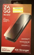 ZAGG InvisibleShield XTR3 Screen Protector Protect For Apple iPhone 15 Pro - New