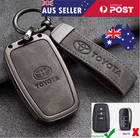 Leather Car Key Cover Protector Toyota RAV4 Camry CHR Hiace (NOT Fit LC Prado)