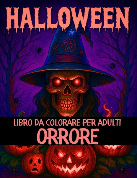 Halloween Malbuch FüR Erwachsene, 50 Seiten, Streghe, GeisterhäUser, Gruselig-image