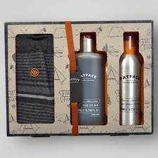 Fat Face Alpine Adventure Men’s Gift Set Body Spray + Body Wash + Socks Rare Uk