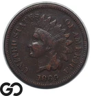 1869 Indian Head Cent Penny *Key Date* XF+