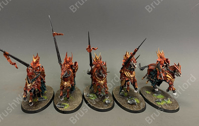 Soulblight Gravelords Blood Knights Death Warhammer AOS Painted Miniature models