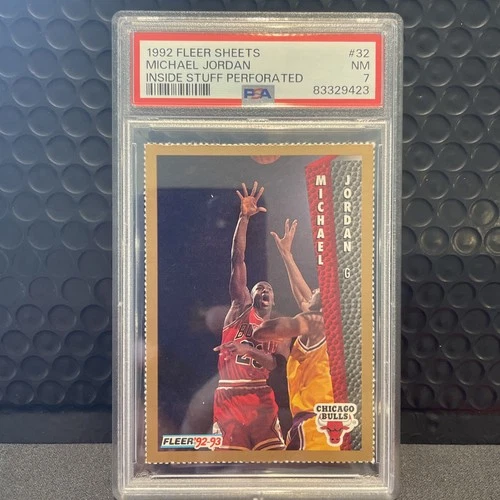 1992-93 Fleer - Inside Stuff Perforated Michael Jordan #32
