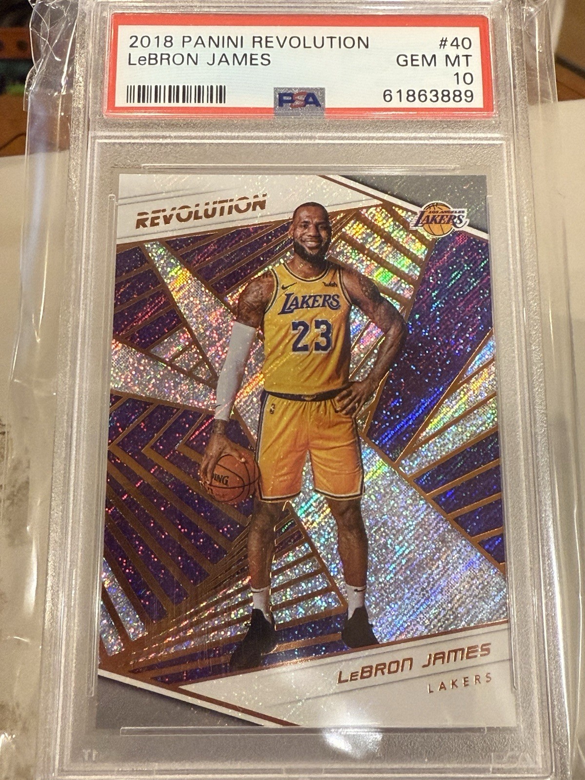 2018-19 Panini Revolution LeBron James #40 PSA 10
