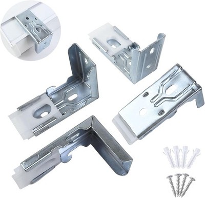 ONLY Support 38mm(1-1/2'') Zebra Shades Mounting Brackets 4 Pack - Heavy Duty