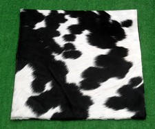 100% NEW COWHIDE LEATHER CUSHION COVER RUG COW HIDE HAIR ON CUSHION SA-417