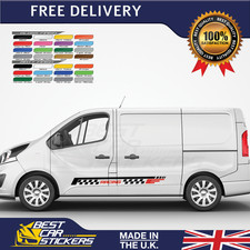 Stickers For Vauxhall Vivaro Swb Side Stripes Van Graphics Motorhome Decals